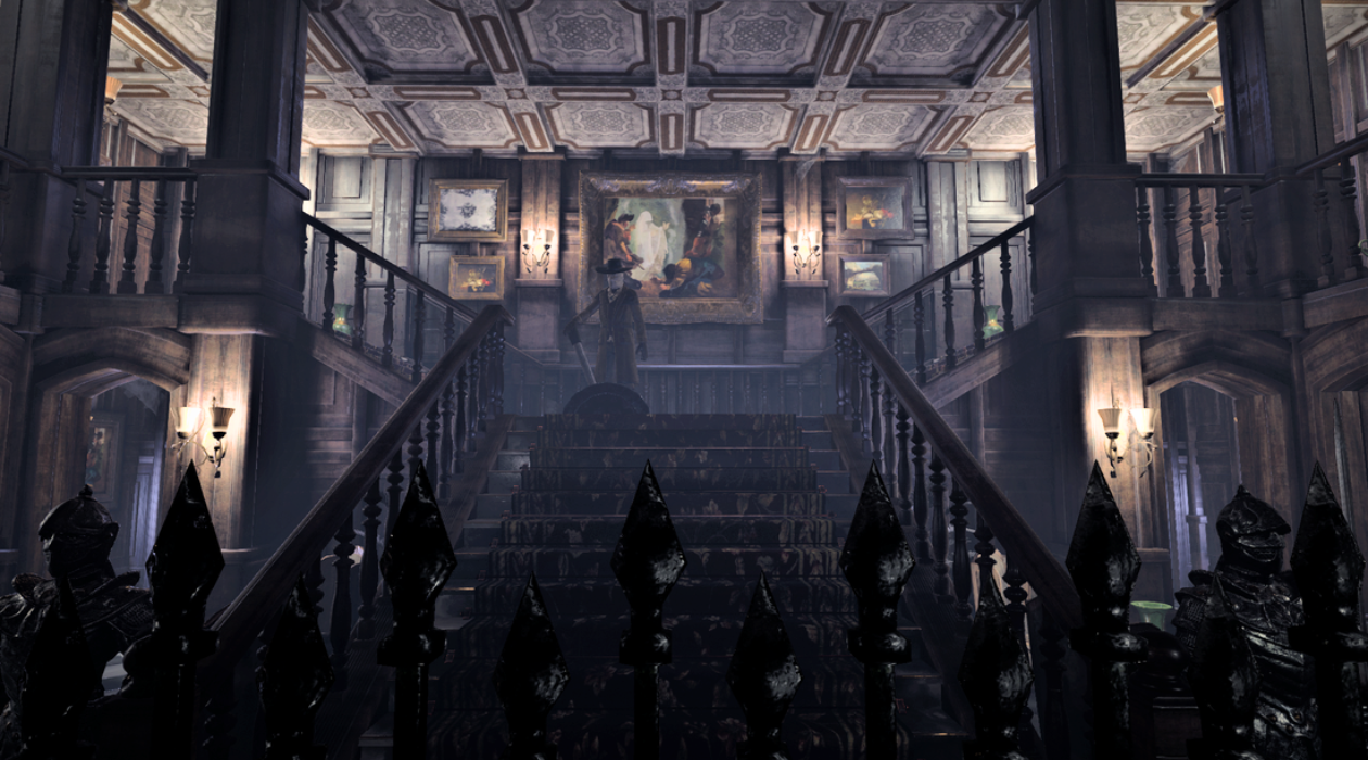 A screenshot from vrCAVE's Manor of Escape game